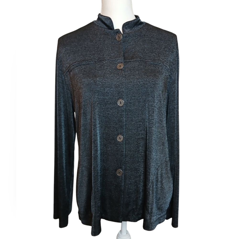 Chicos Button-Up Cardigan Jacket Size Large Chicos size 2
